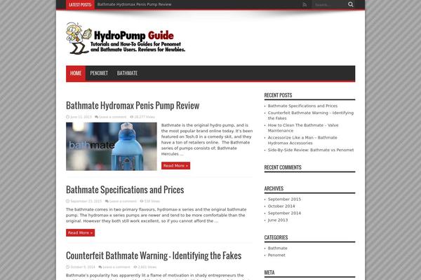 Jarida theme site design template sample