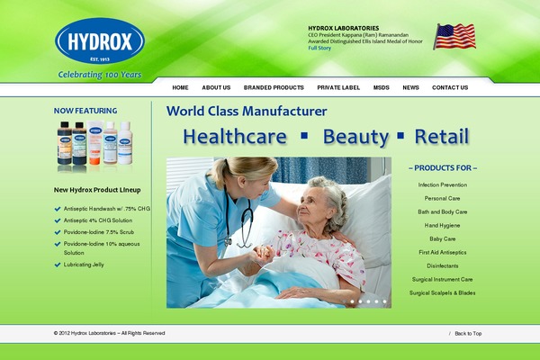 Care theme site design template sample