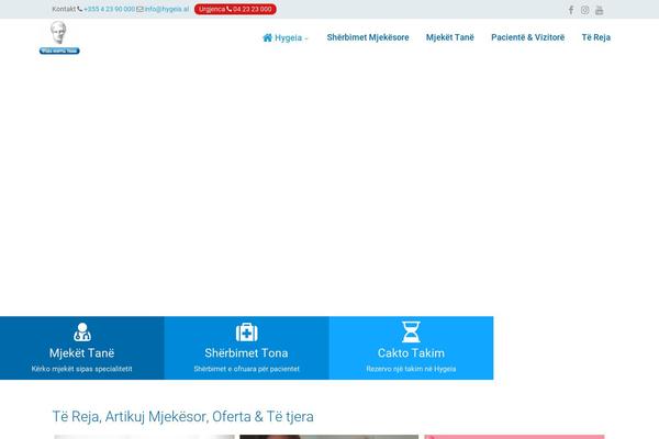 hygeia.al site used Hygeia