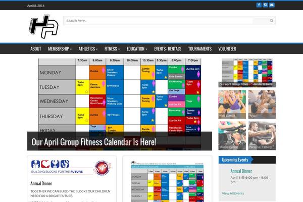 hypeathletics.org site used WP FanZone