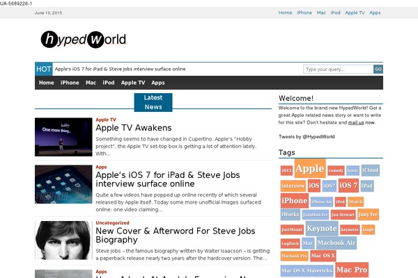 hypedworld.com site used Generalpress-free