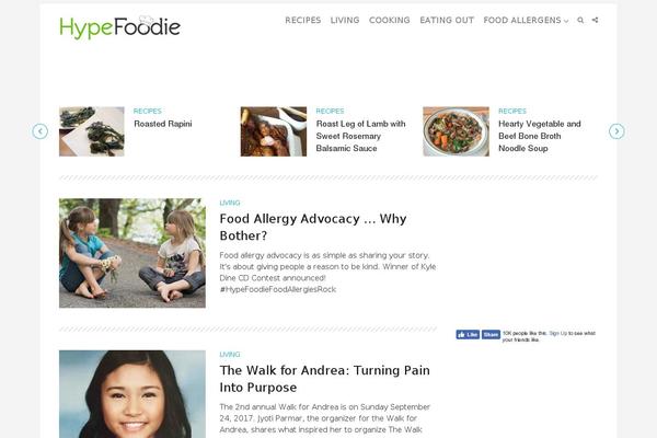 hypefoodie.com site used Sidewalk-child