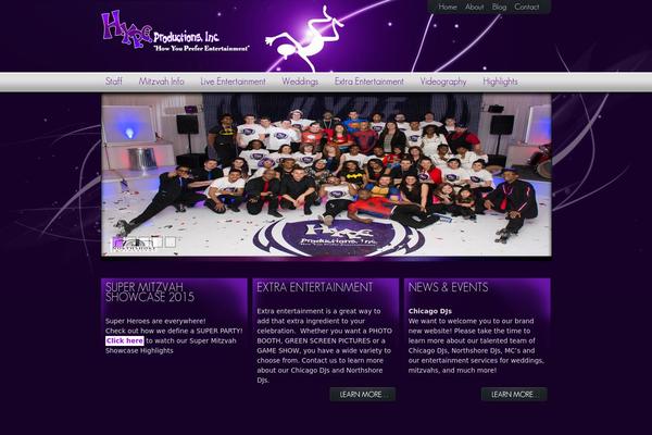 Hype theme site design template sample