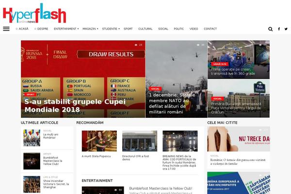 Flex Mag theme site design template sample