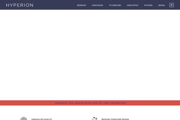 Hyperion theme site design template sample