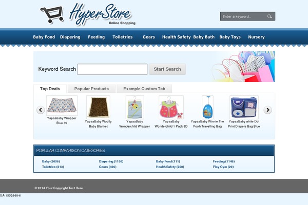 Comparisonpress theme site design template sample