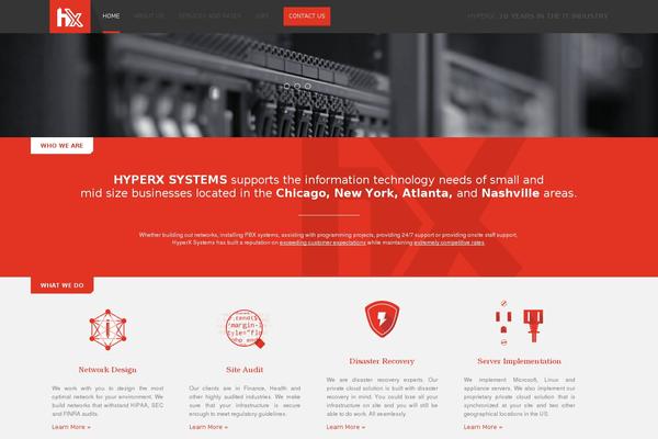 HyperX theme site design template sample