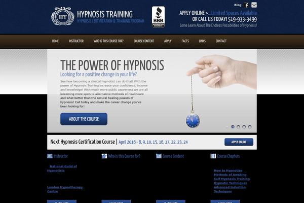 HypnosisTraining theme websites examples