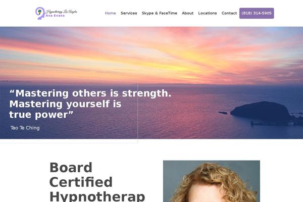 Hypnotherapy theme site design template sample