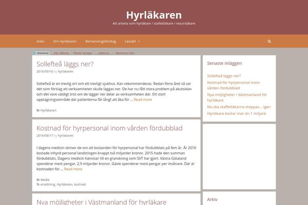 GeneratePress theme site design template sample