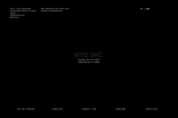 hys-inc.jp site used Hys