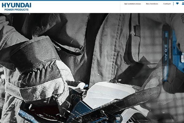 Hyundai theme site design template sample