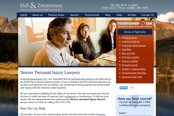 hzpersonalinjurylawyers.com site used New-client