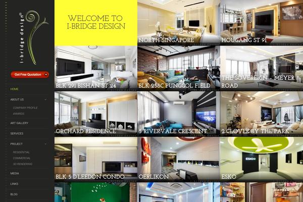 LENS theme site design template sample