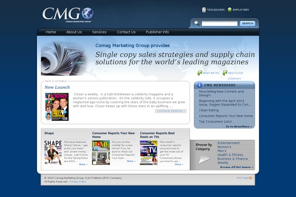 i-cmg.com site used Comag-theme