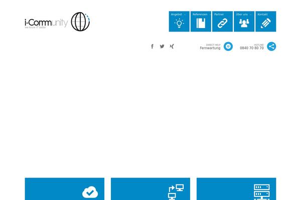 Site using Crumina-page-slider plugin