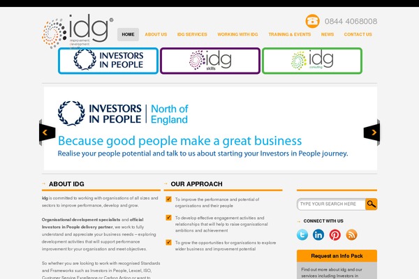 i-dg.co.uk site used Idg