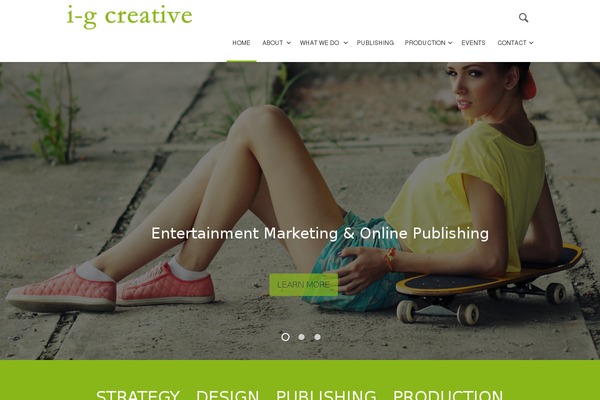 Alpina theme site design template sample