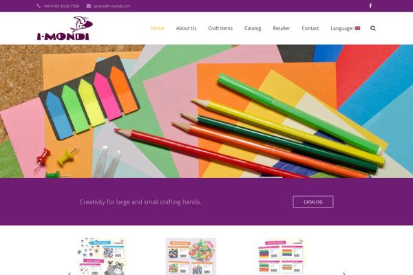 Impreza theme site design template sample