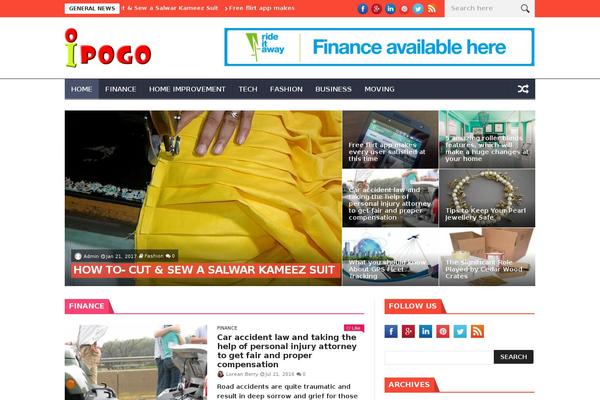 NanoMag theme site design template sample