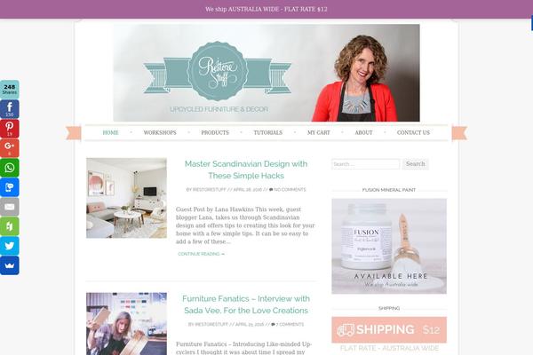 Sugar and Spice theme site design template sample