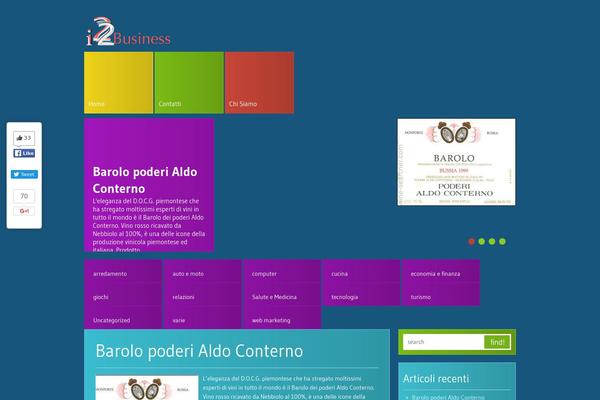 Metroblog theme site design template sample
