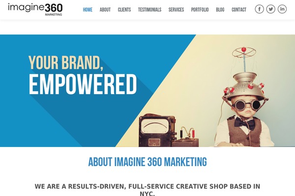 Jarvis theme site design template sample