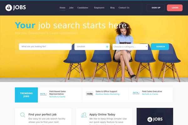 i4jobs.co.uk site used Entaro