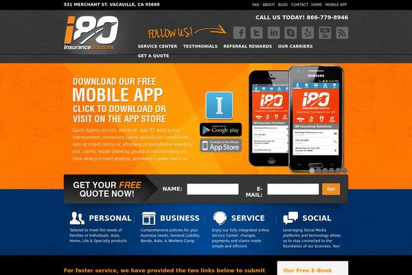 Ultimatum theme site design template sample
