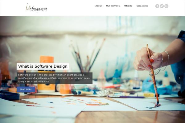 Okab theme site design template sample