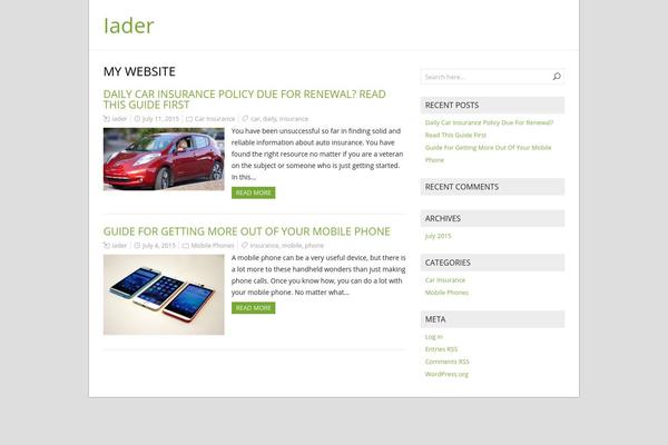 NatureSpace theme site design template sample
