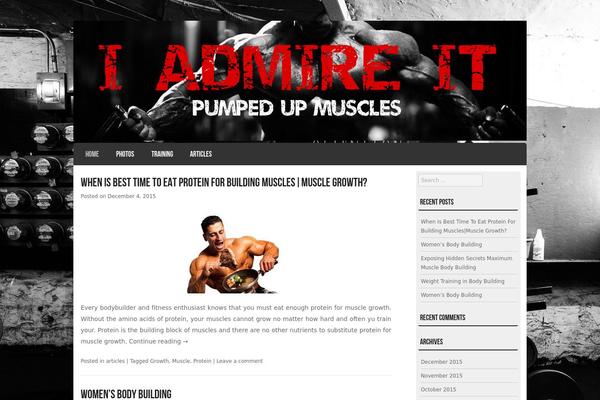 Striker theme site design template sample