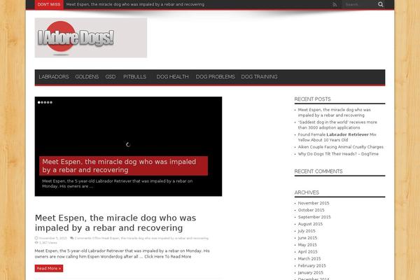 Jarida theme site design template sample