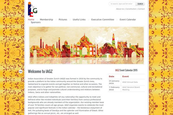Evento theme site design template sample