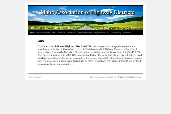 2010 Weaver theme site design template sample