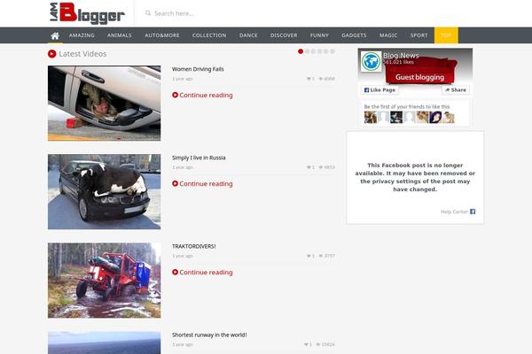 VideoTube theme site design template sample