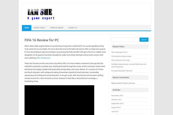 Iconic One theme site design template sample