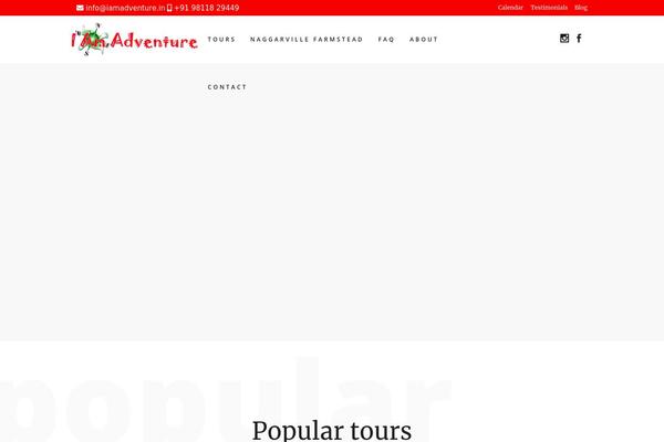 Site using Qode-tours plugin