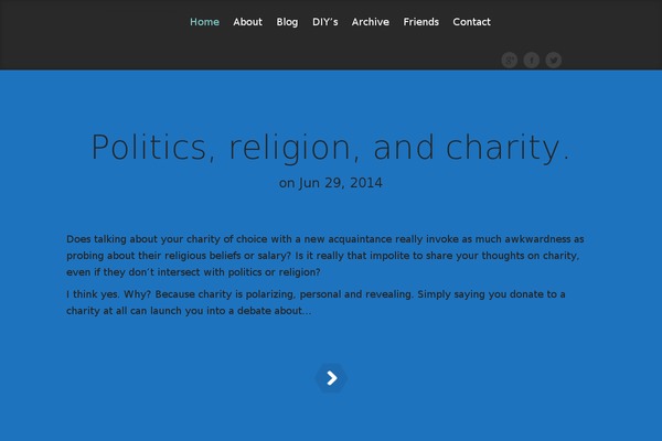 Fable theme site design template sample