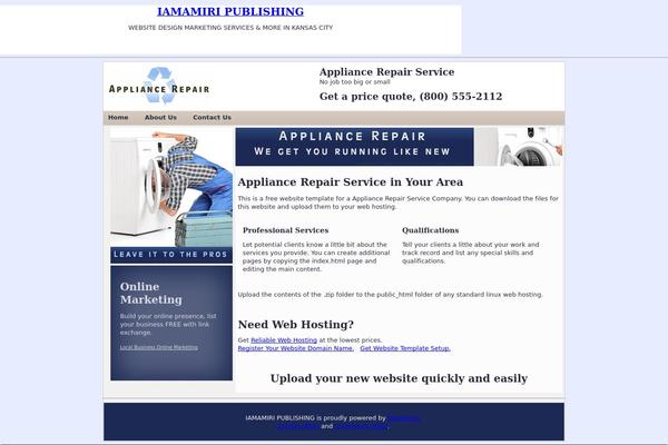 iamamiripublishing.com site used Appliancerepair