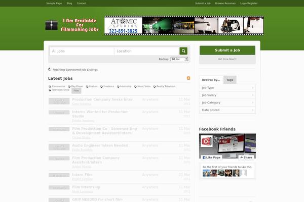 Jobroller theme site design template sample