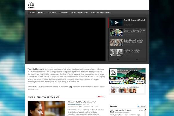 deTube theme site design template sample