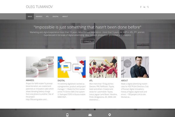 Ultimate theme site design template sample
