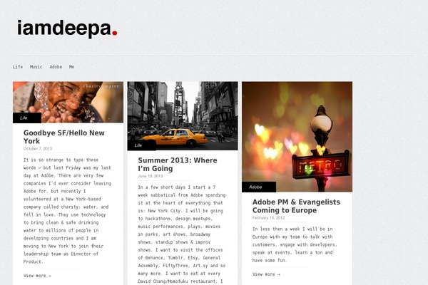 Gridly theme site design template sample