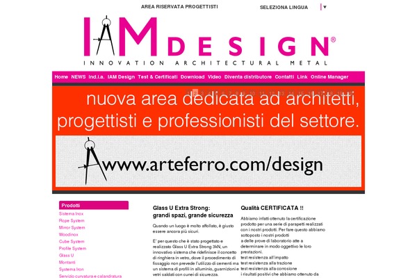 iamdesign.com site used Arteferro-inox-2