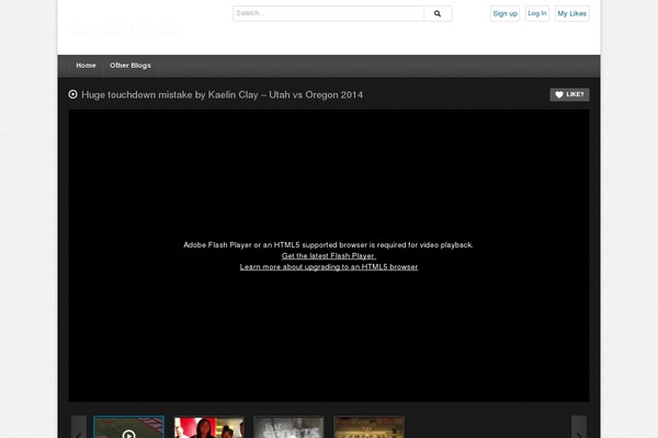 deTube theme site design template sample