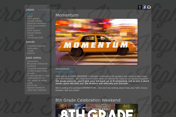 Elevate theme site design template sample