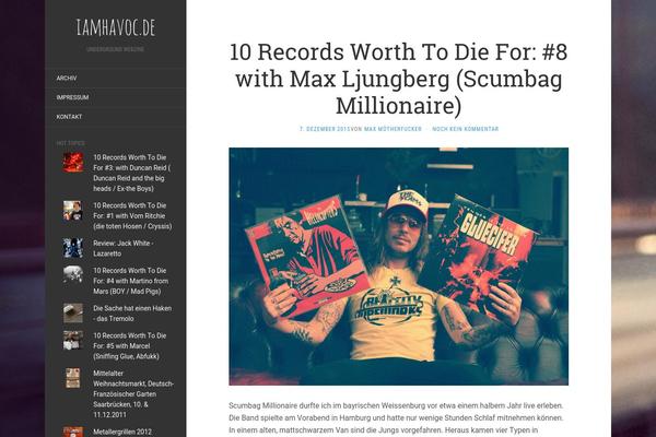 Flat theme site design template sample