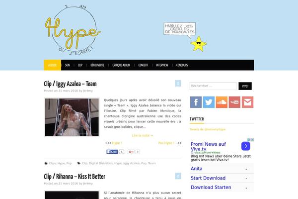 Hiero theme site design template sample
