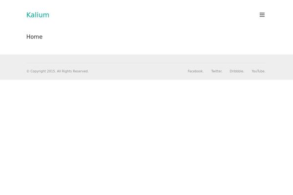 Kalium theme site design template sample